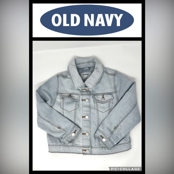 Old Navy Light Wash Trucker Denim Jean Jacket Size 4T - Picture 1 of 8